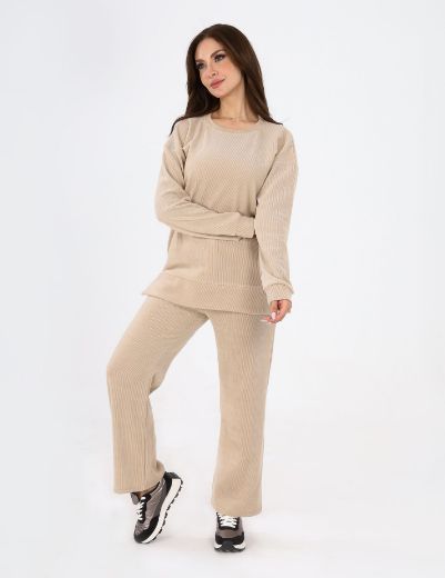 Picture of  Ribbed sweater & pants set w120140034 