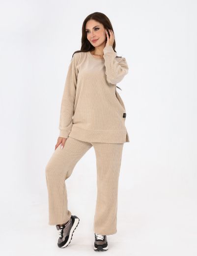 Picture of  Ribbed sweater & pants set w120140034 