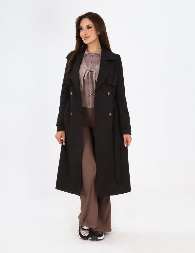 Picture of  Double-Breasted Casual Trench Coatw12067095 