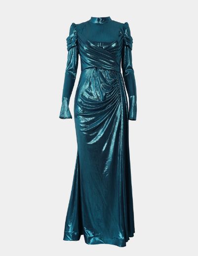 Picture of  metallic drapped dress w1191817 