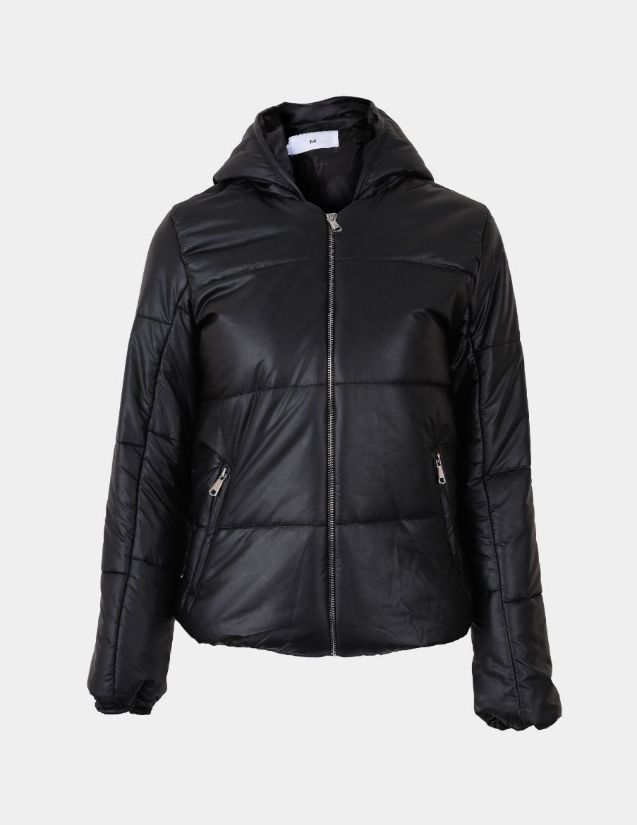 Picture of leather puffer jacket w12007000 