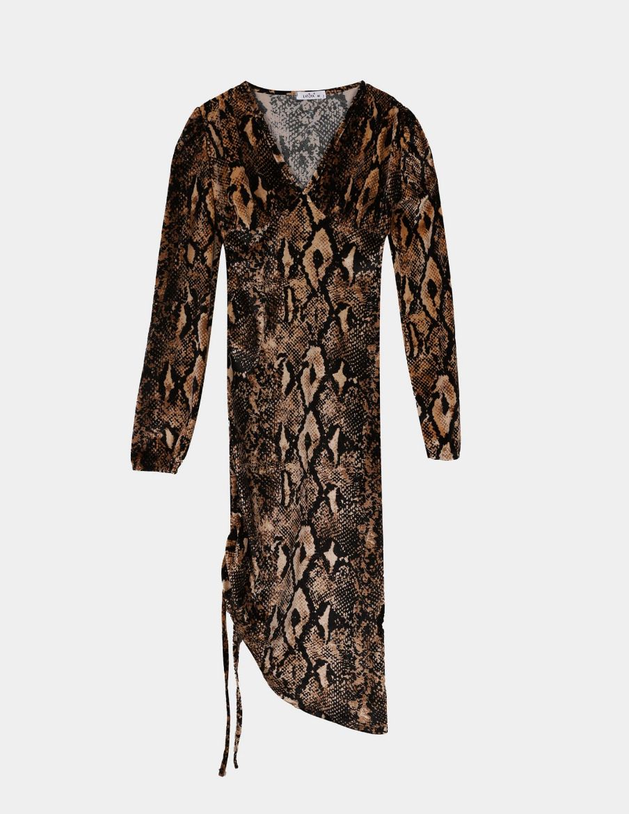 Picture of Snake Skin velvet dress w11456014 