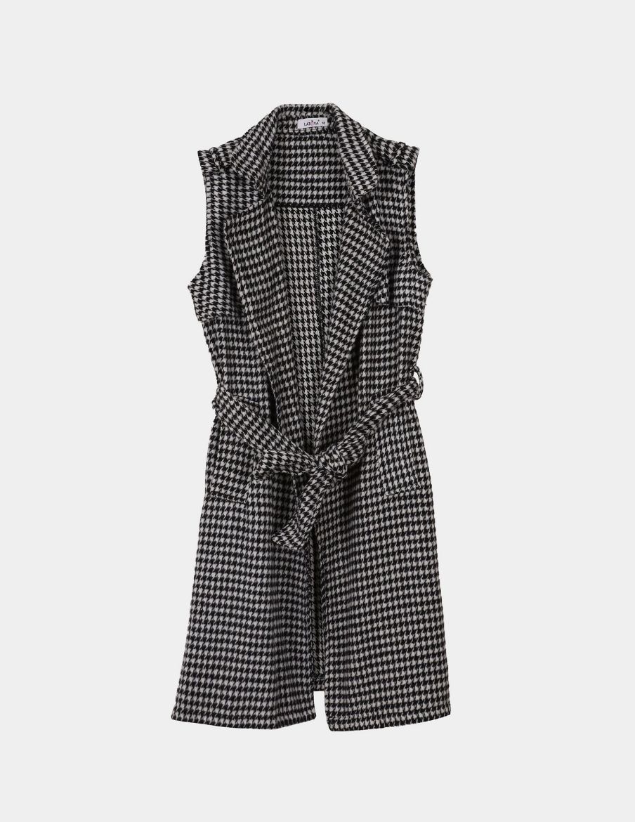 Picture of Houndstooth vest coat  w11464023 