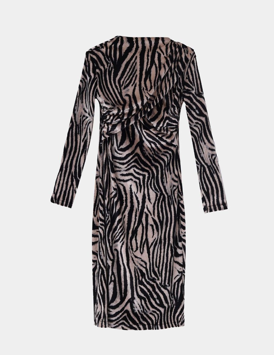 Picture of zebra velvet dress  w1155502 