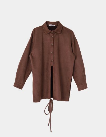 Picture of button-up suede shirt  w11456021 