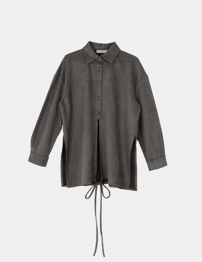 Picture of button-up suede shirt  w11456021 