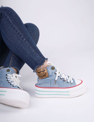 Picture of  High-Top denim Sneakers  w125120 