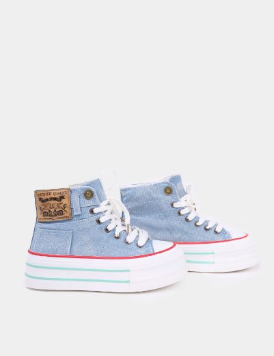 Picture of  High-Top denim Sneakers  w125120 