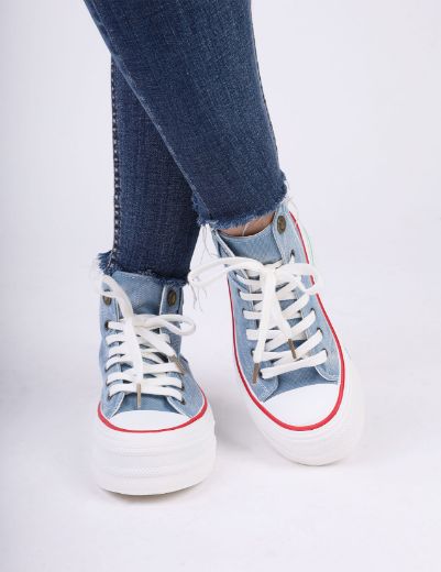 Picture of  High-Top denim Sneakers  w125120 