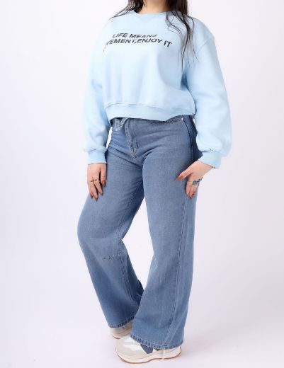 Picture of   cropped lined Sweatshirt w12118312 