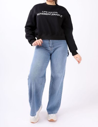 Picture of   cropped lined Sweatshirt w12118312 