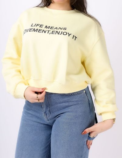 Picture of   cropped lined Sweatshirt w12118312 