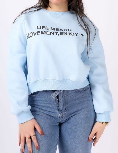 Picture of   cropped lined Sweatshirt w12118312 