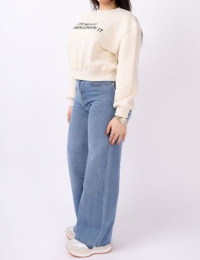 Picture of   cropped lined Sweatshirt w12118312 