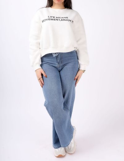 Picture of   cropped lined Sweatshirt w12118312 