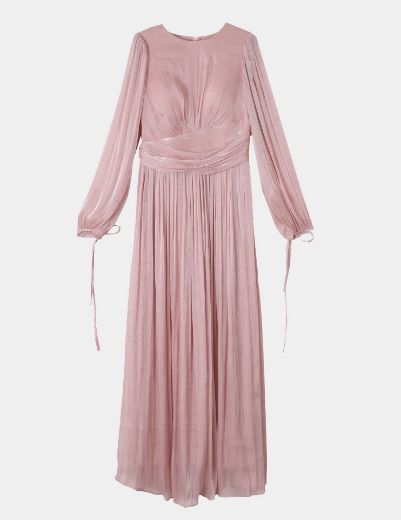 Picture of Elegant long sleeve pleated dress  w1191726 