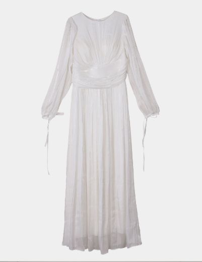 Picture of Elegant long sleeve pleated dress  w1191726 