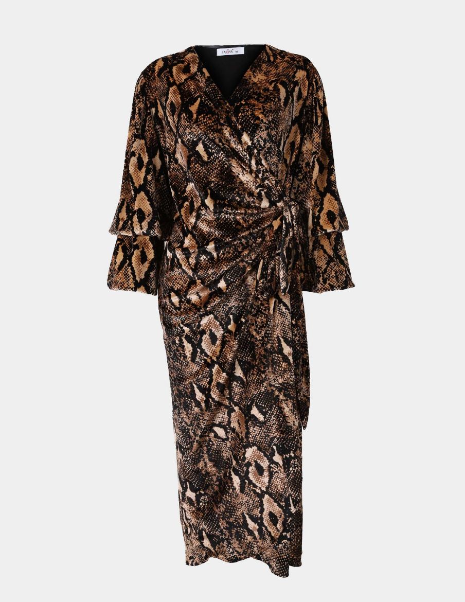 Picture of dress with a snake print  w114710003/2 