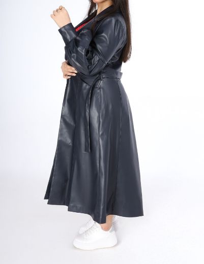 Picture of metalic leather coat  w120140008 