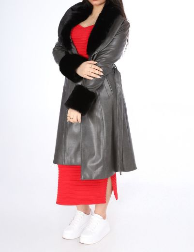 Picture of fur lined overcoat  w12051702 