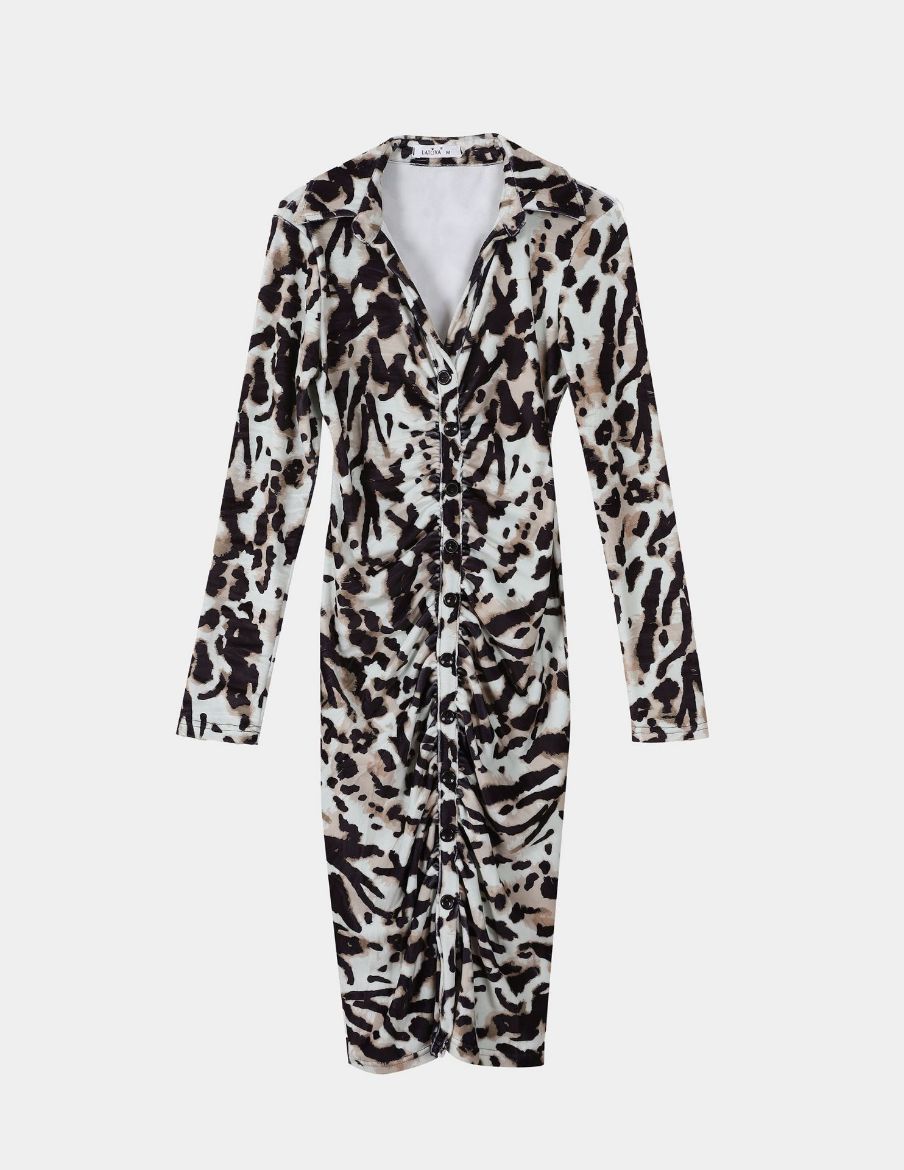 Picture of animal print dress  w11542007/2 