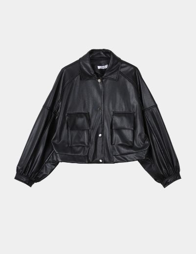 Picture of  oversized leather jacket w11608015 