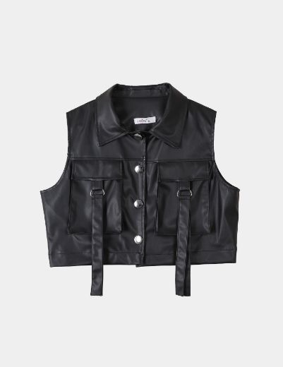 Picture of shiny leather vest  w11464019 