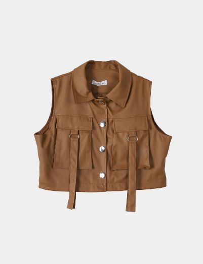 Picture of shiny leather vest  w11464019 