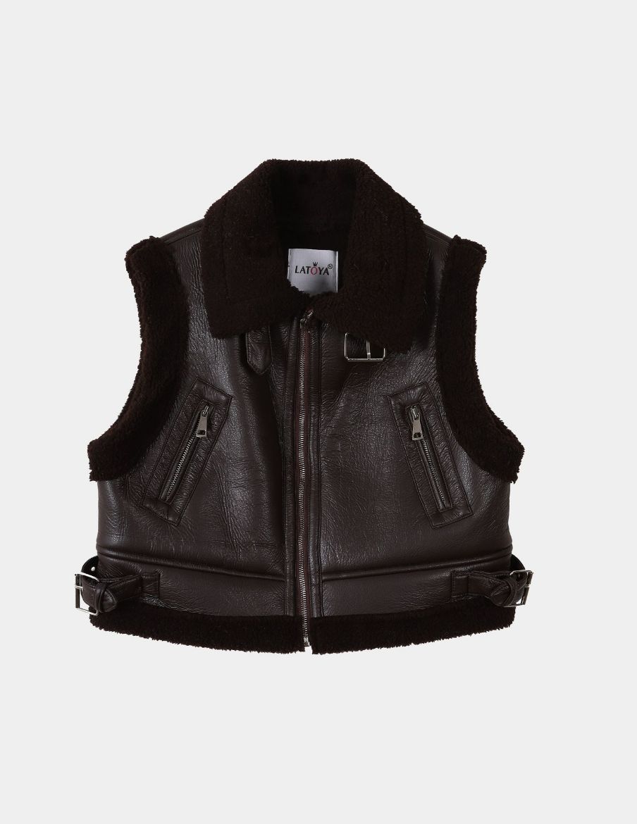 Picture of  leather vest w114740021 