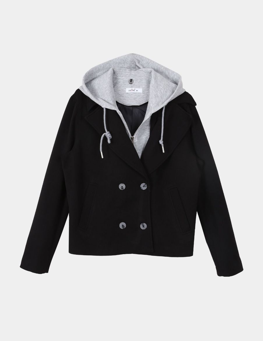 Picture of Jacket with hoodie underneath w114740055 