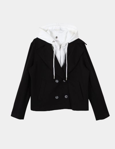 Picture of Jacket with hoodie underneath w114740055 